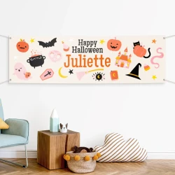 Bannire  personnaliser - Halloween Groovy. n1