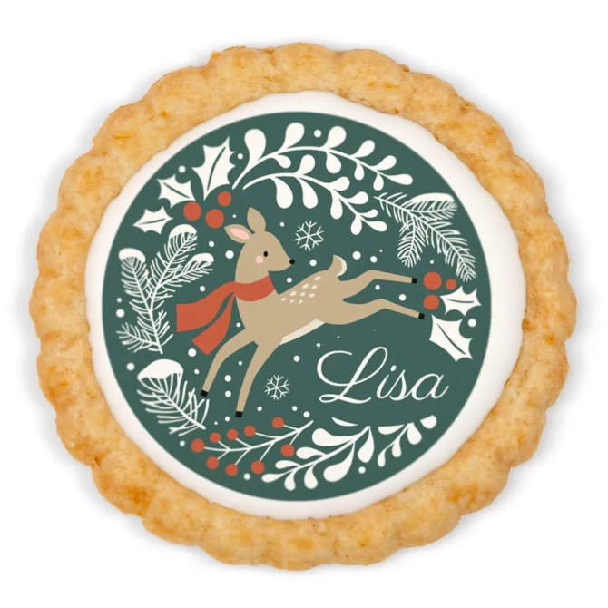 Biscuit personnalis - Nol Biche vert 