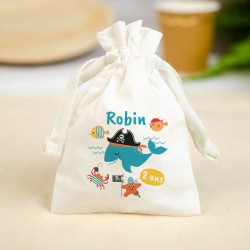 2 Pochons à personnaliser - Baleine Pirate. n°3
