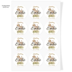 Etiquettes adhésives à personnaliser - Joli bois. n°4
