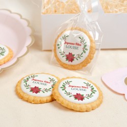 Biscuit personnalisé - Joyeuses Fêtes. n°1