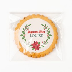 Biscuit personnalisé - Joyeuses Fêtes. n°4
