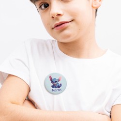 Badge à personnaliser - Stitch. n°4