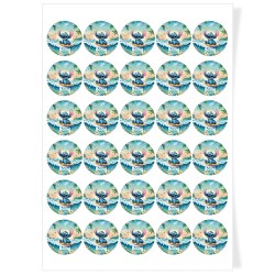 Disques Cupcake  personnaliser - Stitch Hawa. n1