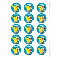Disques Cupcake  personnaliser - Pokmon Sacha
