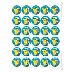Disques Cupcake  personnaliser - Pokmon Sacha. n1