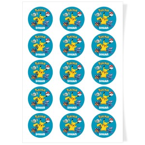 Disques Cupcake  personnaliser - Pokmon