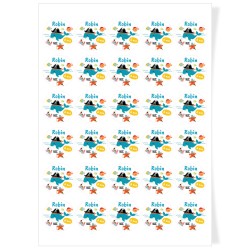 Disques Cupcake  personnaliser - Baleine Pirate. n1