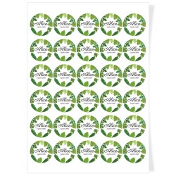 Disques Cupcake  personnaliser - Feuilles Tropicales. n1