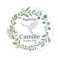 Disques Cupcake  personnaliser - Baptme Colombe. n2