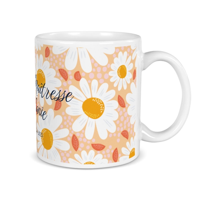 Mug  personnaliser - Merci Matresse Marguerite 