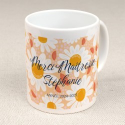 Mug  personnaliser - Merci Matresse Marguerite. n2