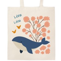 Tote bag  personnaliser -Baby Baleine