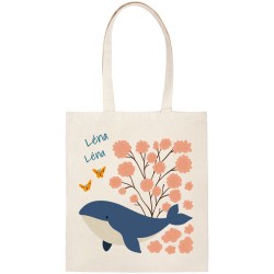 Tote bag  personnaliser -Baby Baleine. n4