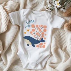 Body bb  personnaliser - Baby Baleine. n3