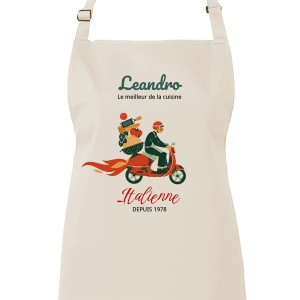 Tablier Adulte  personnaliser - Cuisine italienne