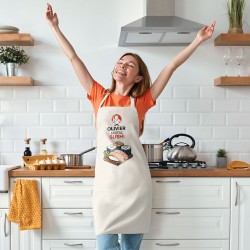 Tablier Adulte  personnaliser - Matre Sushi. n3