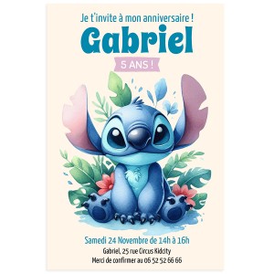 Invitation  personnaliser - Stitch