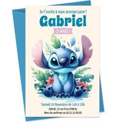 Invitation  personnaliser - Stitch. n1