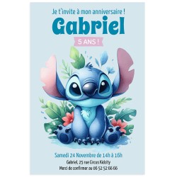 Invitation  personnaliser - Stitch. n2