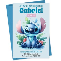 Invitation  personnaliser - Stitch. n3