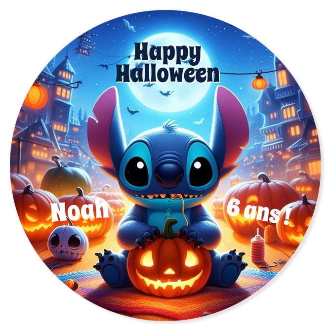 Fotocroc  personnaliser - Stitch Halloween 