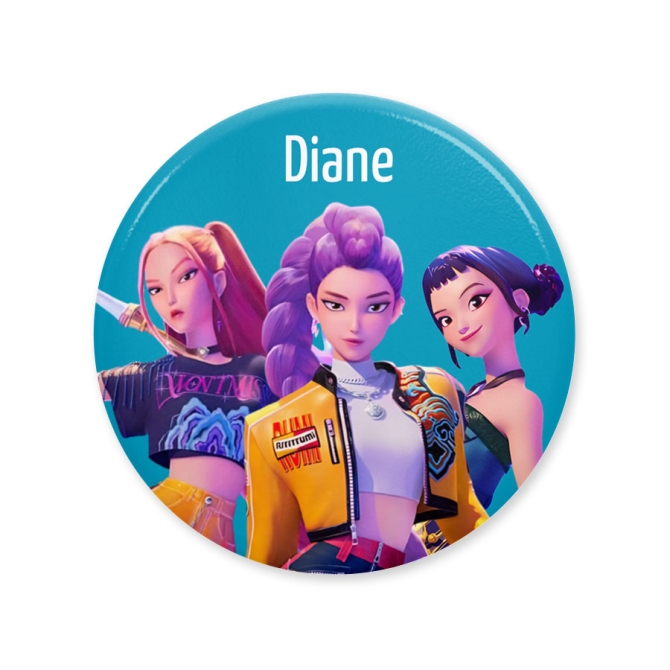 Badge  personnaliser - KPop Demon Hunters Trio 