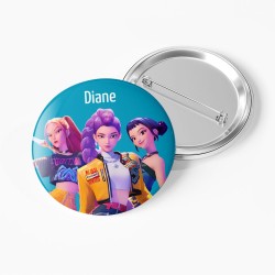 Badge  personnaliser - KPop Demon Hunters Trio. n1