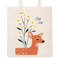 Tote bag � personnaliser - Fleur des bois