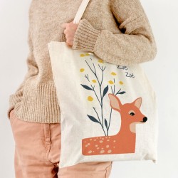 Tote bag à personnaliser - Fleur des bois. n°1