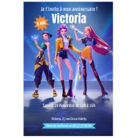 Invitation � personnaliser - Kpop Demon Hunters