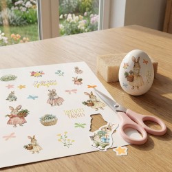 Planche de tatouages � personnaliser - Famille Lapin. n�1