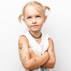 Planche de tatouages � personnaliser - Famille Lapin. n�2