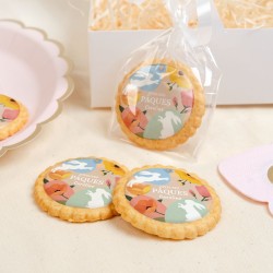 Biscuit personnalis� - Joyeuses P�ques. n�1