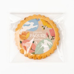 Biscuit personnalis� - Joyeuses P�ques. n�3