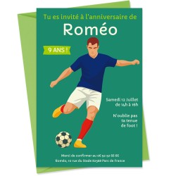 Invitation � personnaliser - Foot. n�1