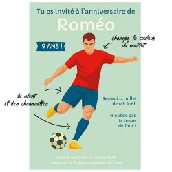 Invitation � personnaliser - Foot. n�2