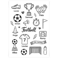Planche de tatouages � personnaliser - Foot