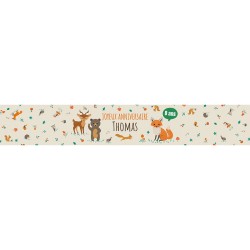 Chemin de table � personnaliser - Animaux de la for�t. n�2