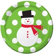 50 Petites Assiettes Snowman Fun