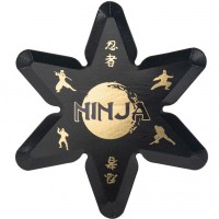 Thème anniversaire Ninja Noir/Or pour l'anniversaire de votre enfant