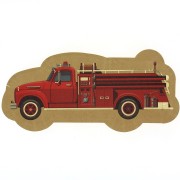 Grande Boîte à Fête Pompier Kraft