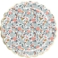 Contient : 1 x 8 Assiettes Festonnes Fleurs et Or