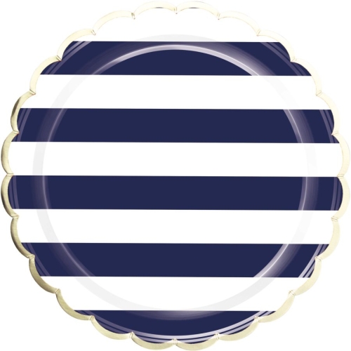 Grande Bote  Fte Festonnes Marinire et Or 