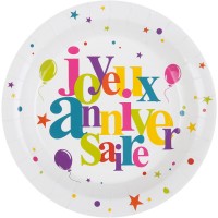 Thme anniversaire Joyeux Anniversaire Multicolore pour l'anniversaire de votre enfant