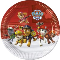 8 Assiettes Pat Patrouille Team pour l'anniversaire de votre enfant -  Annikids