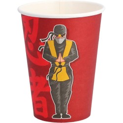 Bandeaux Ninja Pour Enfants - Lot De 10 - Rouge Et Noir - Pour Fête, Karaté, Halloween