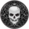 carte anniversaire tete de mort